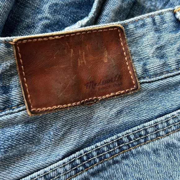 🌻4/$20 Madewell Distressed Bleached Cotton Jean Shorts Size 29 - Picture 16 of 16